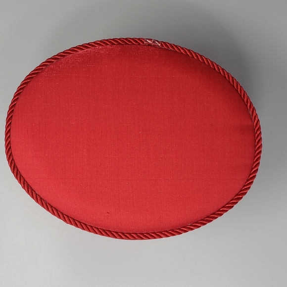 Oval-Shaped Red Storage Box - Picture 2 of 15